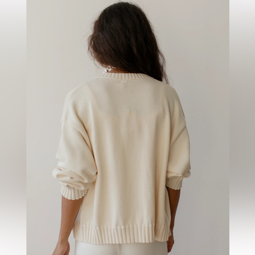 NWOT DONNI The Cotton Knit Cardigan - Picture 6 of 8